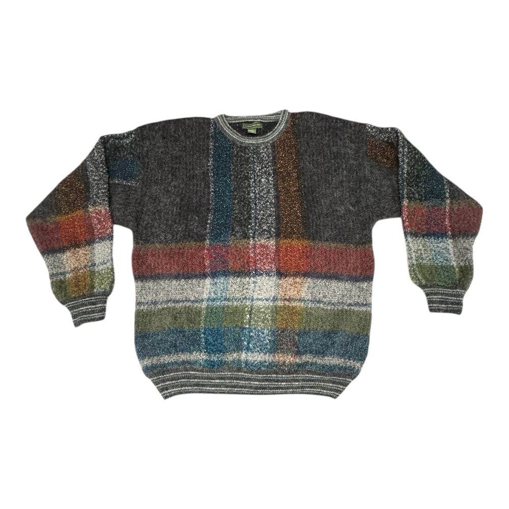 Vintage Men's Clubfellow XLT Wool Acrylic Blend Colorblock Pullover Sweater